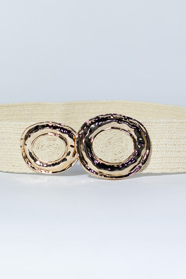 Cinto elastico paja hebilla tex