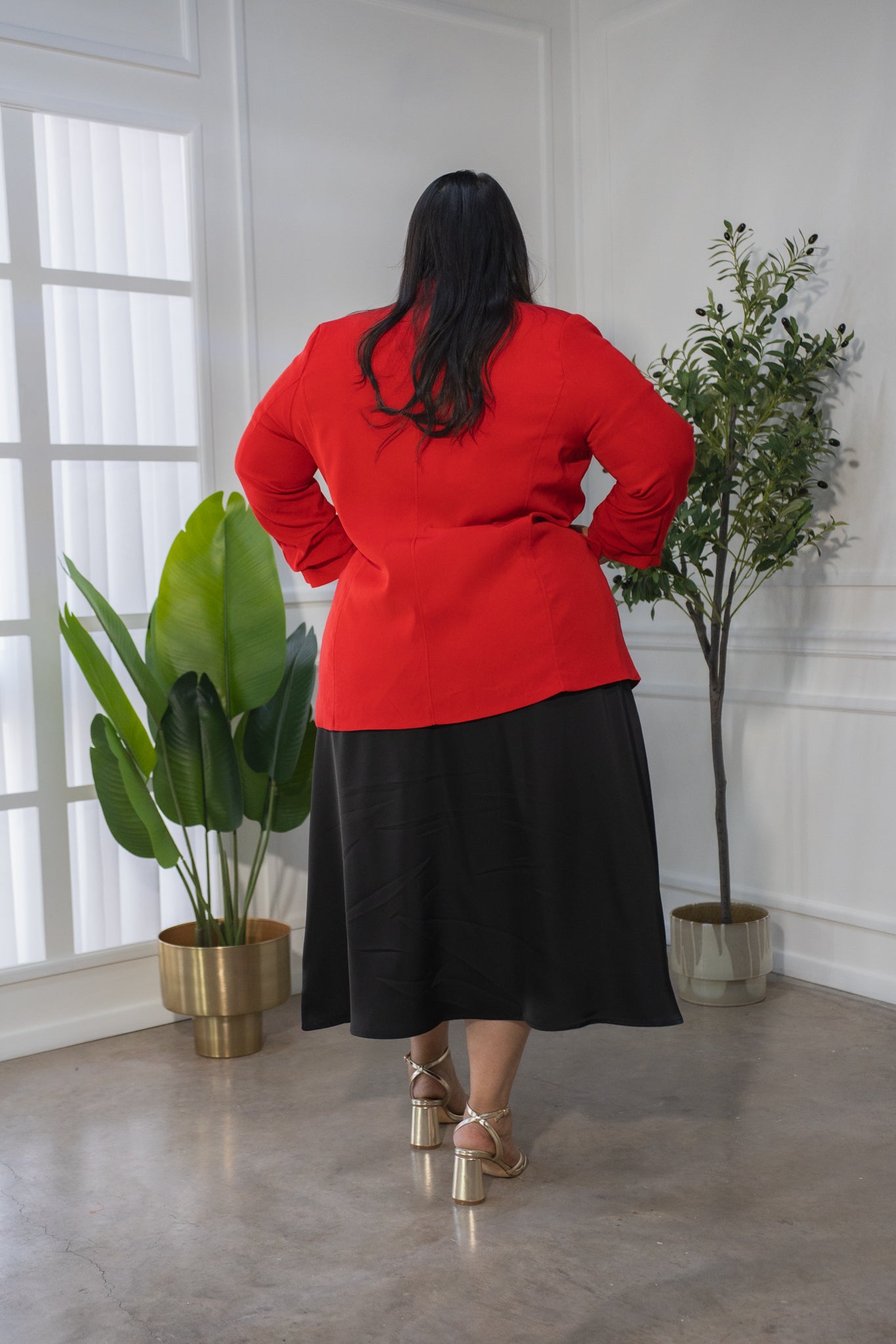 Falda Satin Negra
