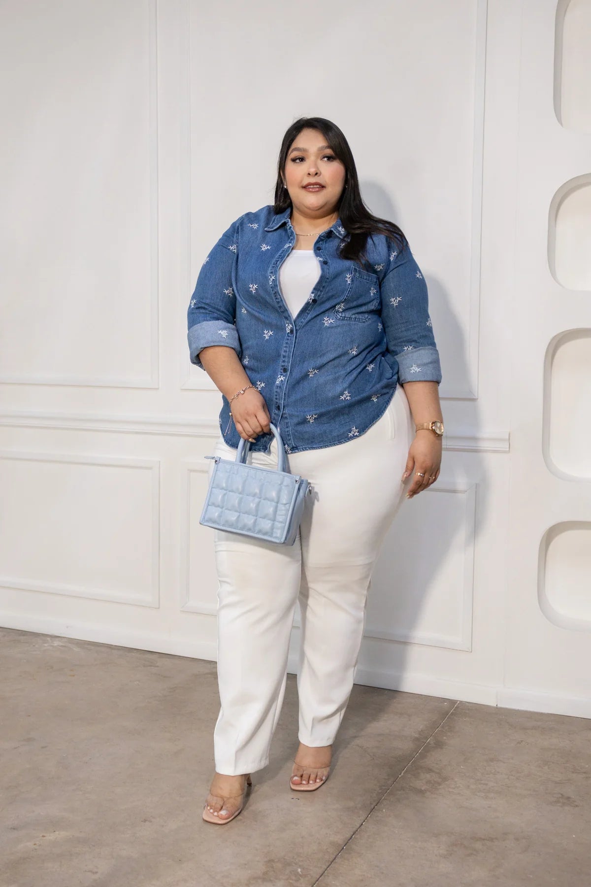 Pantalon tipo zara blanco