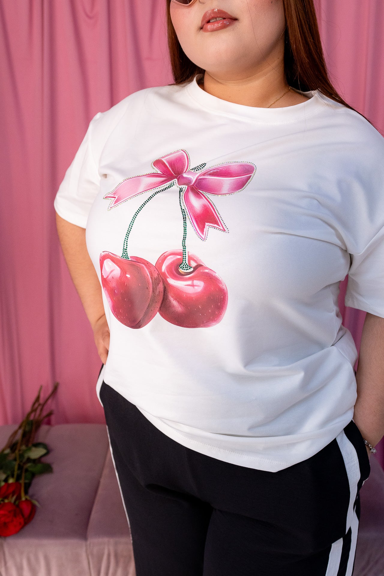 Playera Cherry Coquette Curvy