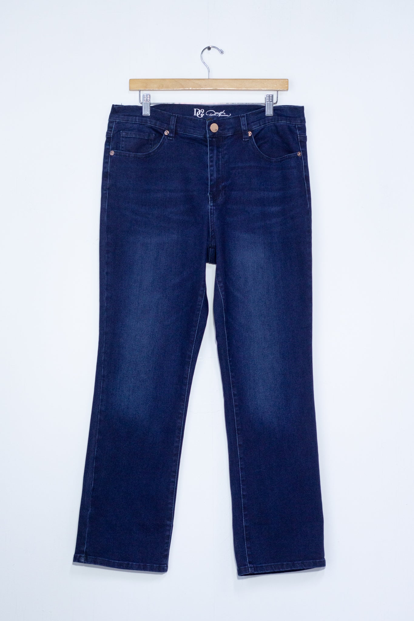 Jeans campana liso osc
