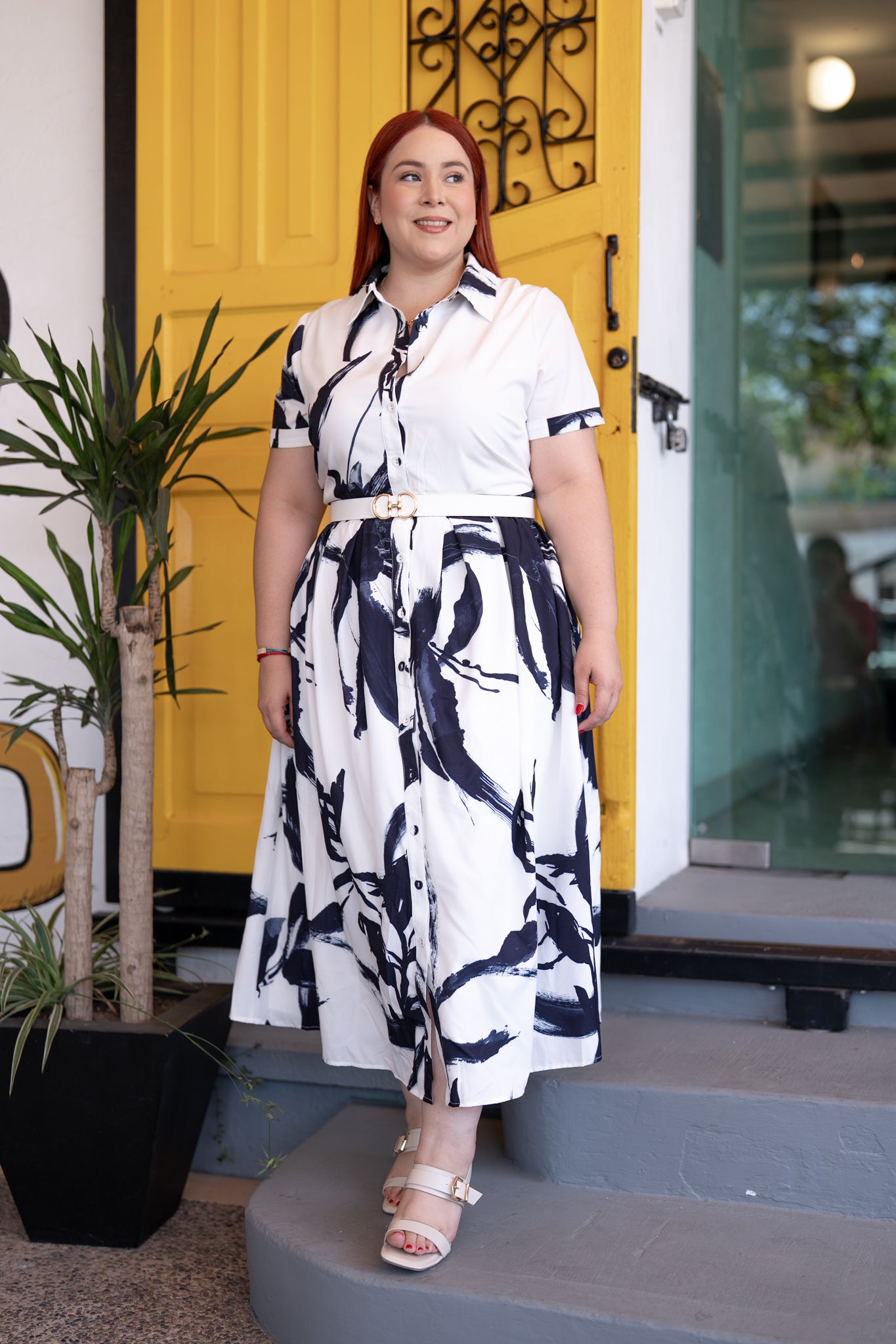 Maxi vestido cam estampado
