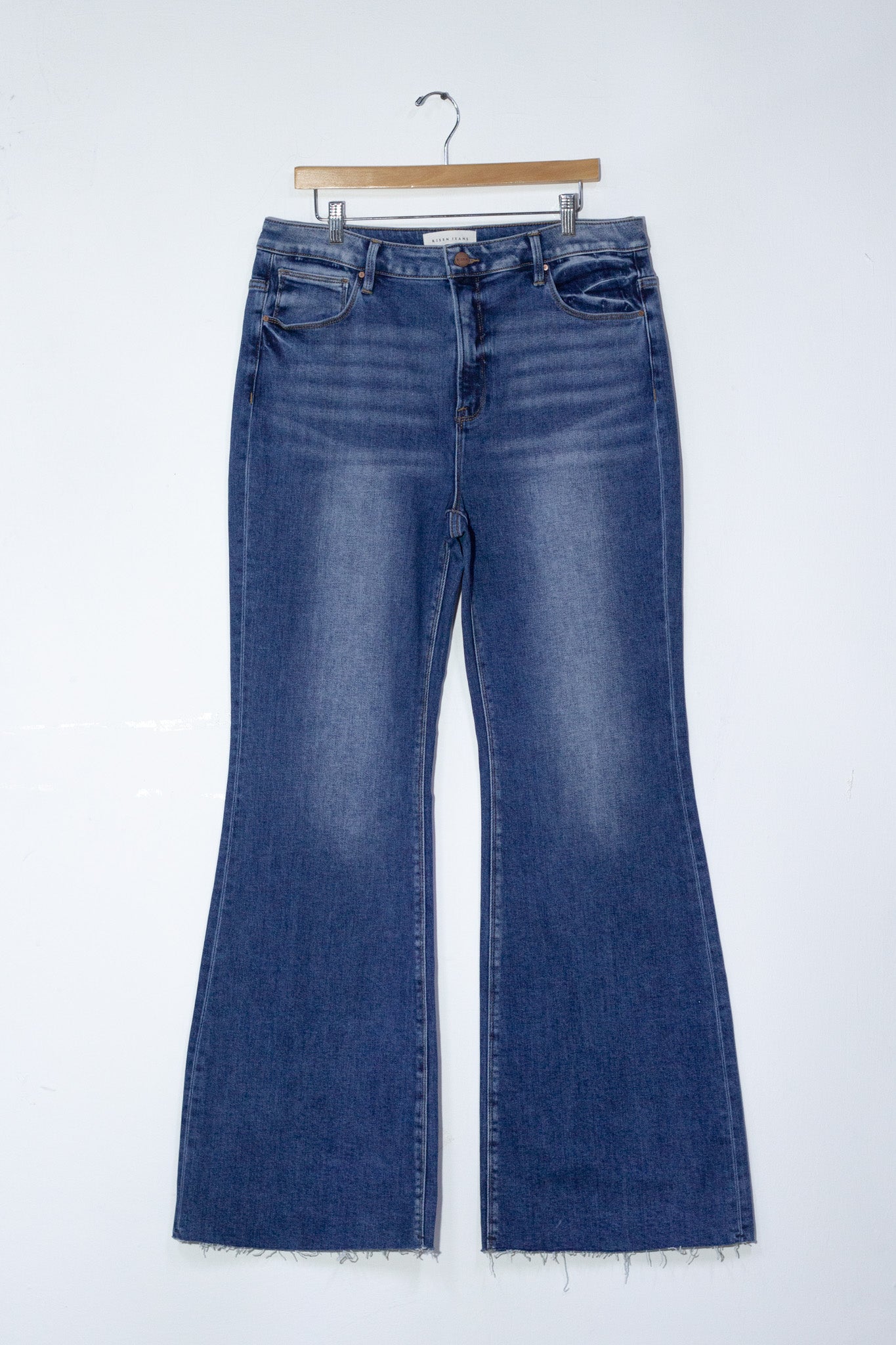 Jeans campana liso